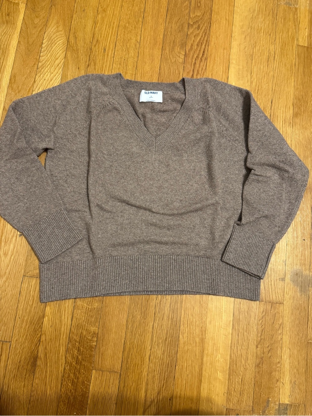 Old Navy Brown V-Neck Sweater